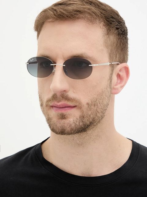 Ray-Ban okulary przeciwsłoneczne kolor srebrny 0RB3767