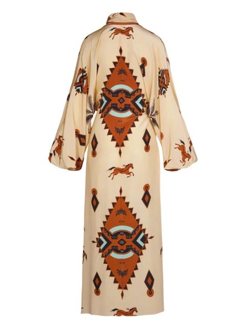 Johanna Ortiz Ollantay wrap dress - Neutrals