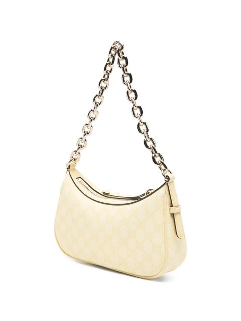 Gucci chain-strap GG-pattern shoulder bag - Yellow