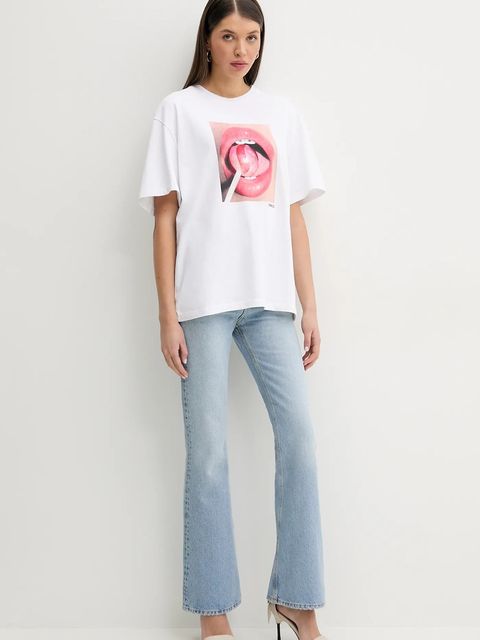 Fiorucci t-shirt bawełniany Lollipop Mouth Print Boxy T-Shirt - zdjęcie produktu nr 1