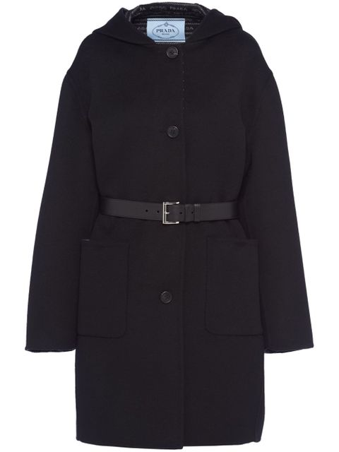 Prada single-breasted wool coat - Black - zdjęcie produktu nr 1