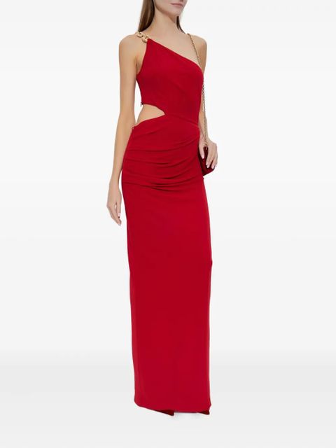 Cult Gaia cut-out one-shoulder maxi dress - Red