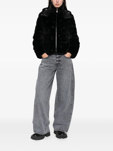 Moncler Andronne hooded embellished jacket - Black - zdjęcie produktu nr 2