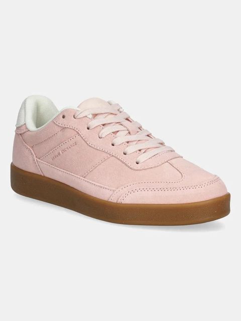 Armani Exchange sneakersy zamszowe damskie kolor różowy XDX182 XV868 01081 - zdjęcie produktu nr 1