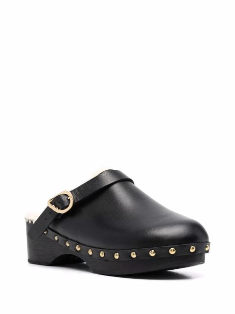 Ancient Greek Sandals closed leather clogs - Black - zdjęcie produktu nr 2