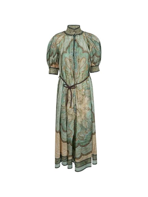ZIMMERMANN Wanderlust Billow midi dress - Green - zdjęcie produktu nr 1