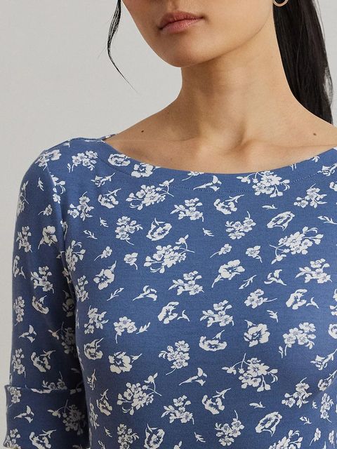 Lauren Ralph Lauren t-shirt damski kolor niebieski 200976991