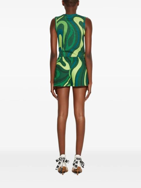 PUCCI Marmo-print shorts - Green