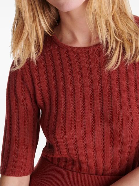 ERES Elegance knitted top - Brown