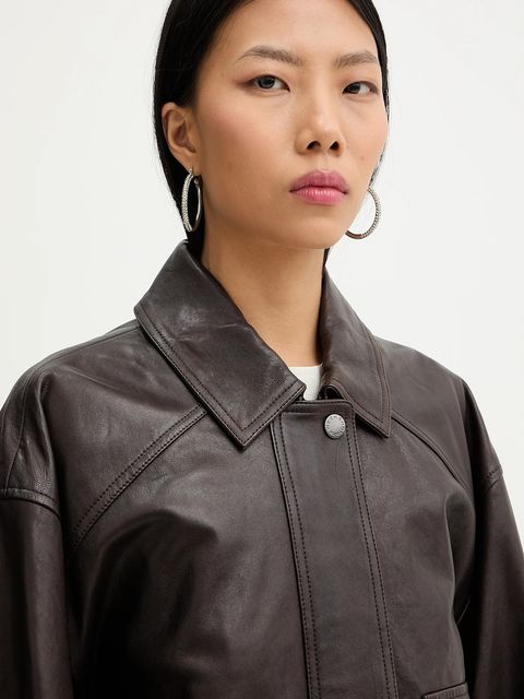 Weekend Max Mara kurtka skórzana GIGANTE