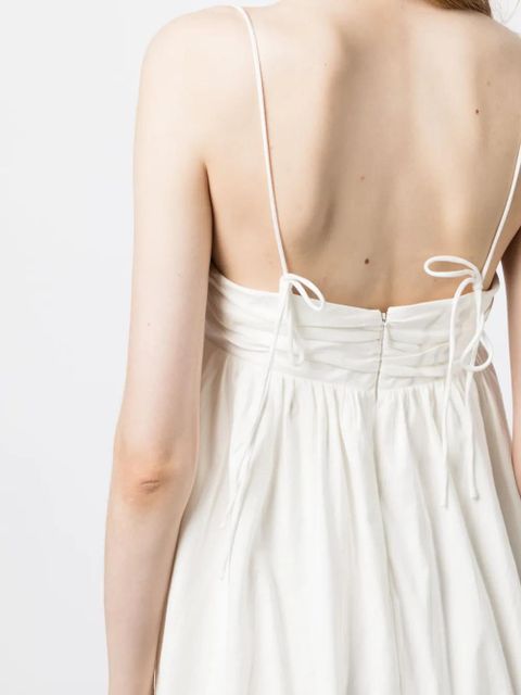 Reformation Catarina ruched minidress - White