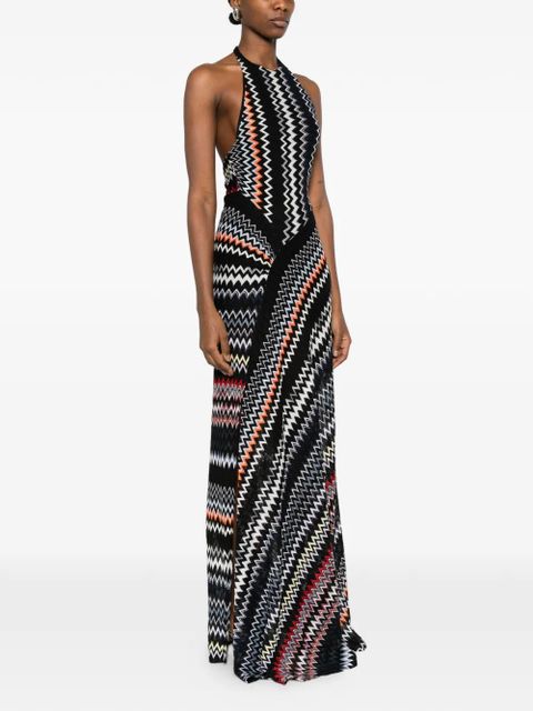 Missoni chevron-pattern mini dress - Black