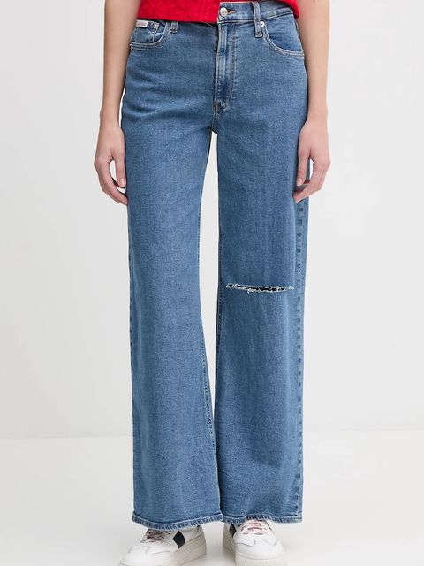 Calvin Klein Jeans jeansy damskie kolor niebieski LV047D908G - zdjęcie produktu nr 1