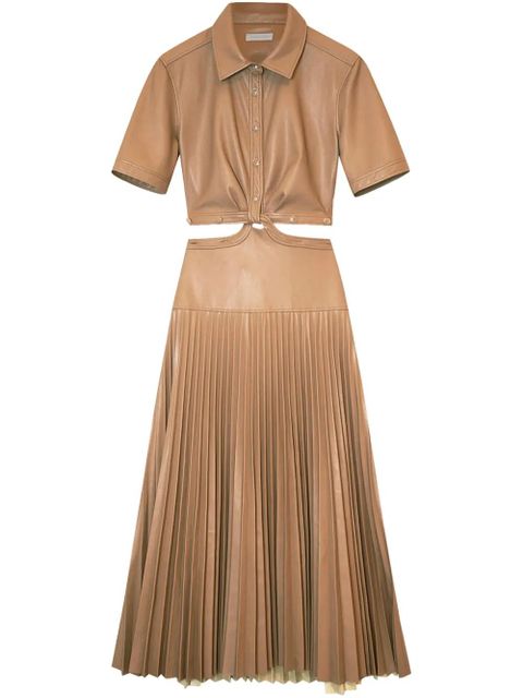 Simkhai Maritza cut-out detail shirtdress - Brown - zdjęcie produktu nr 1