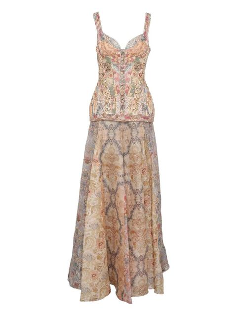 ZIMMERMANN Corded Rebellion maxi dress - Neutrals
