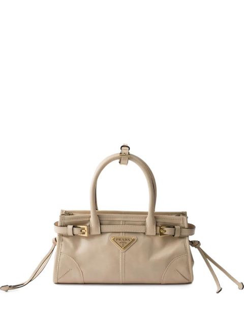 Prada Bonnie leather mini handbag - Neutrals - zdjęcie produktu nr 1