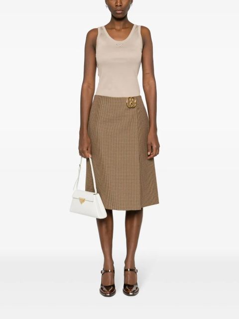 Prada triangle-logo ribbed tank top - Neutrals - zdjęcie produktu nr 2