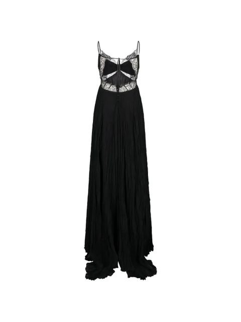 Blumarine lace pleated dress - Black - zdjęcie produktu nr 2