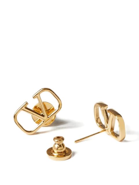 Valentino Garavani VLogo Signature metal earrings. - Gold - zdjęcie produktu nr 2