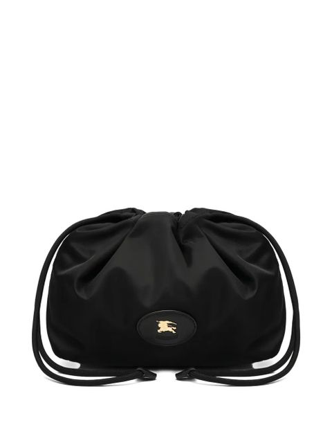 Burberry medium logo-patch makeup bag - Black - zdjęcie produktu nr 1