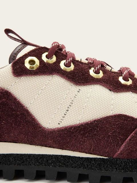 AllSaints sneakersy Nevis Sneaker damskie kolor bordowy W058FD