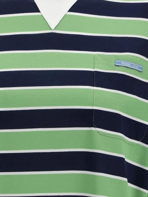 Prada knitwear striped long sleev top - Blue