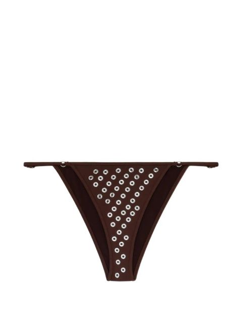 Gimaguas eyelet bikini bottom - Brown - zdjęcie produktu nr 1