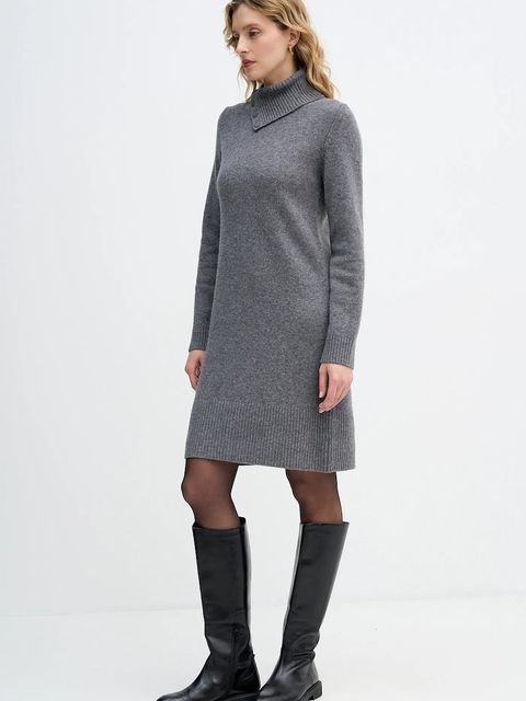 United Colors of Benetton sukienka z dodatkiem wełny - zdjęcie produktu nr 1