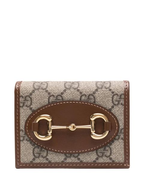 Gucci Horsebit 1955 card case wallet - Neutrals - zdjęcie produktu nr 1