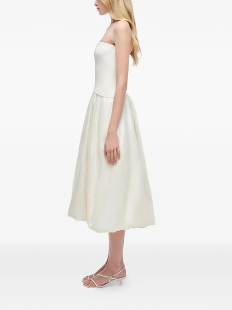 Simkhai Izzy strapless midi dress - White