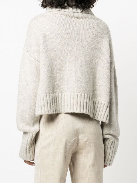 Cult Gaia Cori roll-neck knit jumper - Neutrals - zdjęcie produktu nr 2