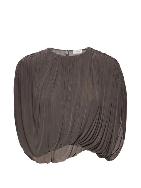 Magda Butrym ruched top - Brown - zdjęcie produktu nr 1