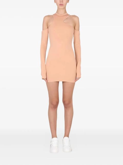 Off-White long-sleeve mini dress - Neutrals - zdjęcie produktu nr 1
