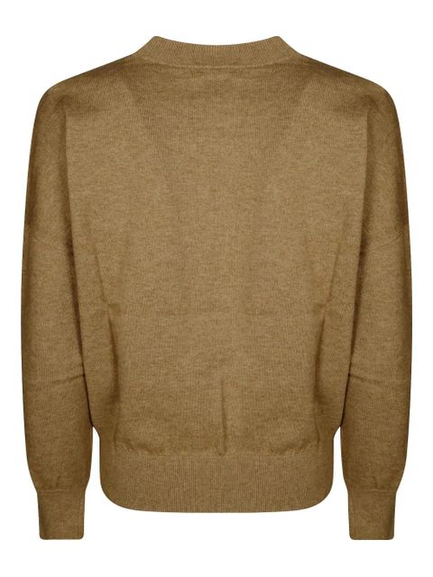 MARANT ÉTOILE Marisans logo-jacquard jumper - Brown - zdjęcie produktu nr 2