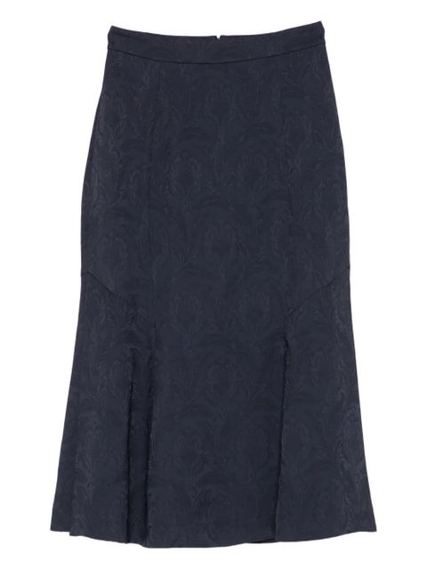 ETRO damask-pattern midi skirt - Blue - zdjęcie produktu nr 1