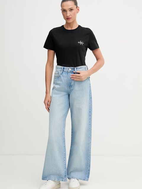Calvin Klein Jeans T-shirt damski bawełniany 2-pack - zdjęcie produktu nr 1