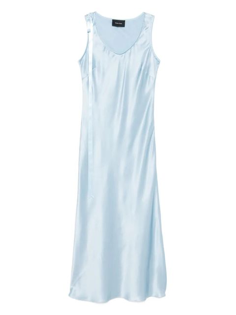 Simone Rocha bow-detail silk dress - Blue - zdjęcie produktu nr 1