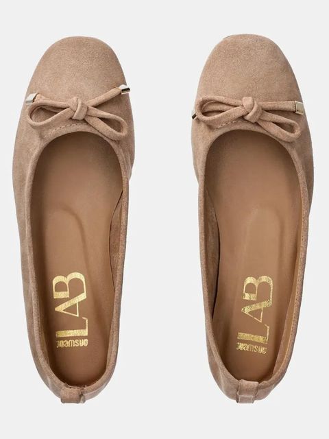 Answear.LAB baleriny zamszowe kolor brązowy