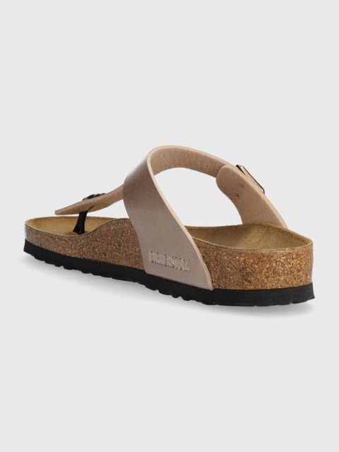 Birkenstock japonki Gizeh damskie kolor różowy na płaskim obcasie 1023925