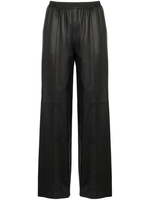 Yves Salomon leather trousers - Black - zdjęcie produktu nr 1
