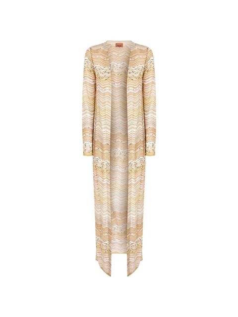 Missoni chevron-pattern cardigan - Neutrals - zdjęcie produktu nr 1