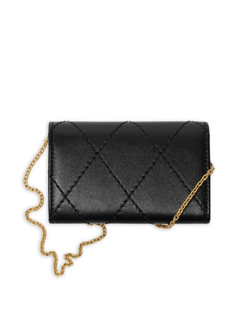 Burberry quilted chain card holder - Black