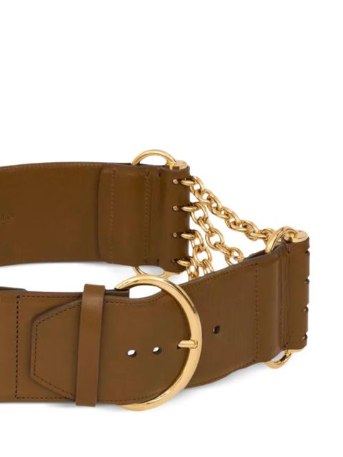Chloé chain-detail belt - Green - zdjęcie produktu nr 2