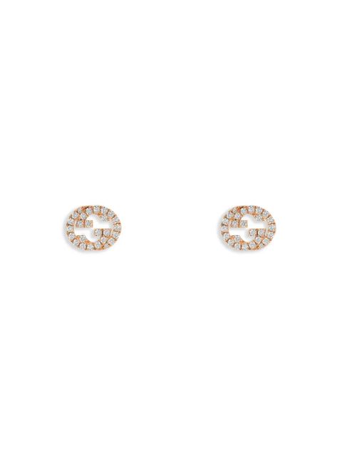 Gucci Interlocking earrings - Pink - zdjęcie produktu nr 1