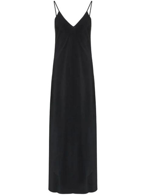 MM6 Maison Margiela silk maxi dress - Black - zdjęcie produktu nr 1