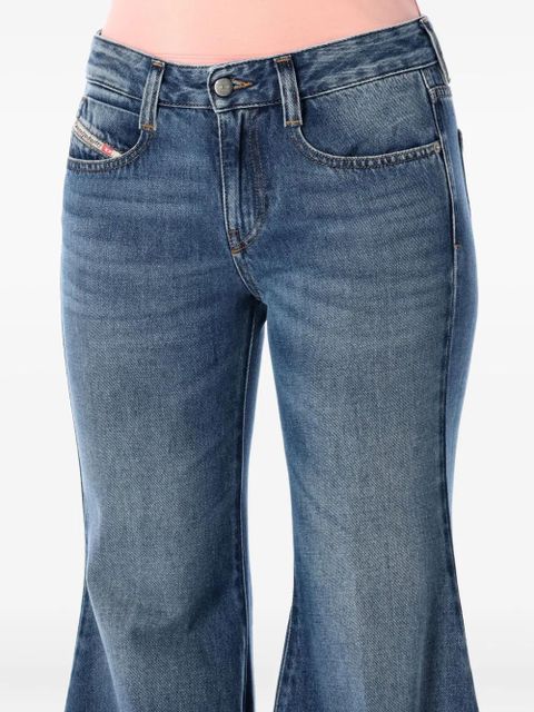 Diesel 1970 d-bleess flared cotton jeans - Blue