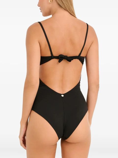 Max Mara Chantal detachable-straps swimsuit - Black