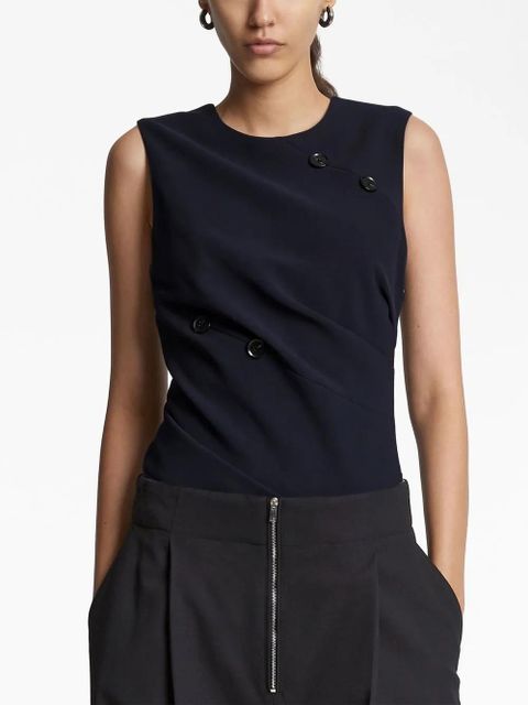 Proenza Schouler twisted-detail sleeveless blouse - Blue