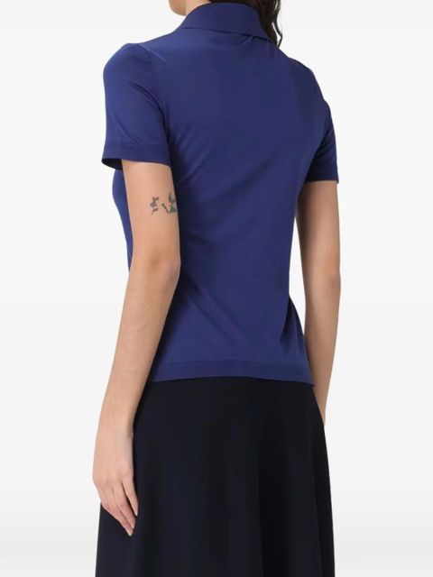 Max Mara short-sleeves polo shirt - Blue
