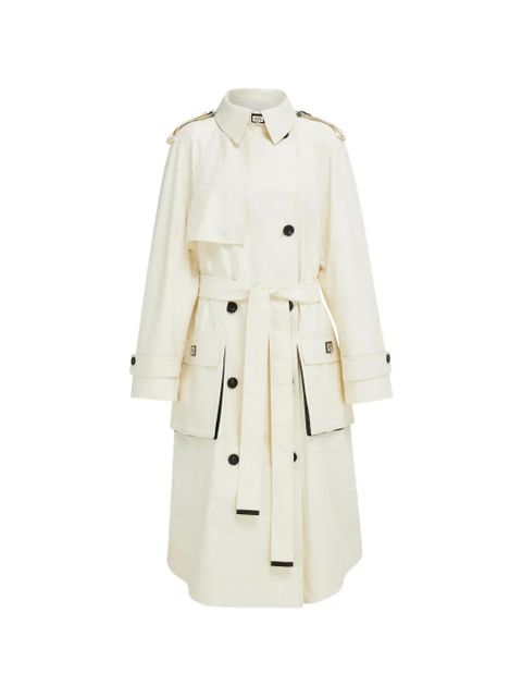 Ferragamo coated linen trench - Neutrals - zdjęcie produktu nr 1